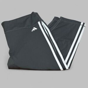 Adidas Women’s 3/4 Leggings Dark Gray 3 stripe 2XL